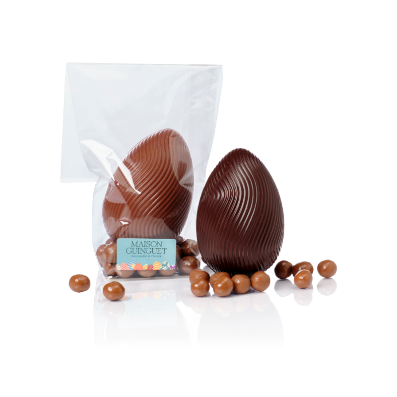 Œuf strié en Chocolat 120g