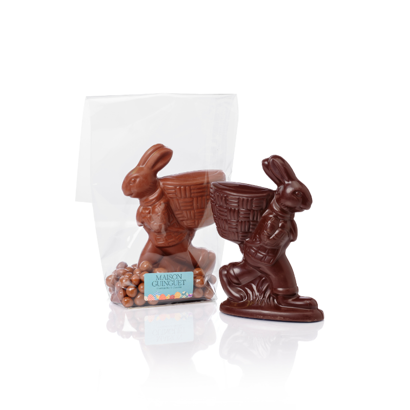 Lapin Panier en Chocolat 120g