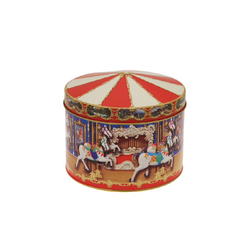 Boite Carrousel garnie de confiseries
