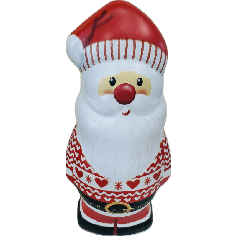 Boite métal Pere Noel garnie de confiseries
