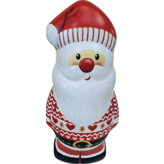 Boite métal Pere Noel garnie de confiseries