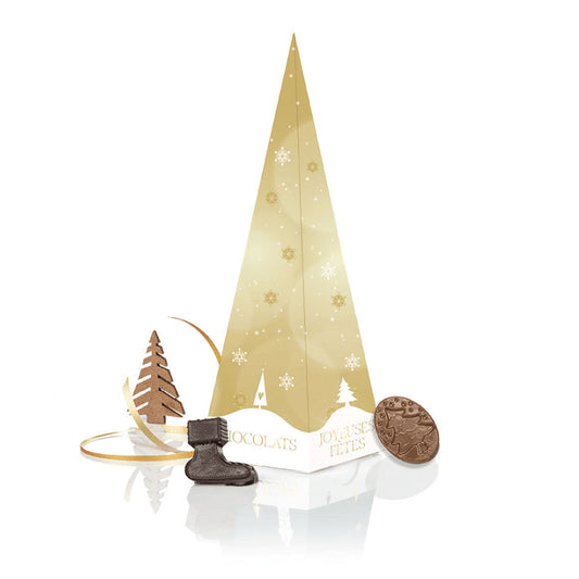 Sapin garni de chocolat artisanal français