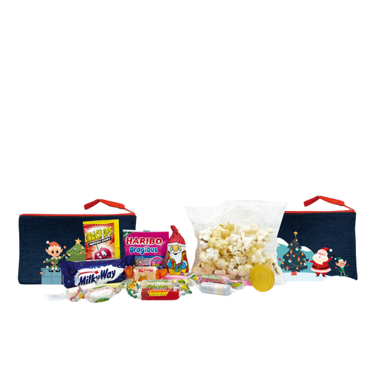 Trousse style Jean décor Noel Garnie de Confiseries