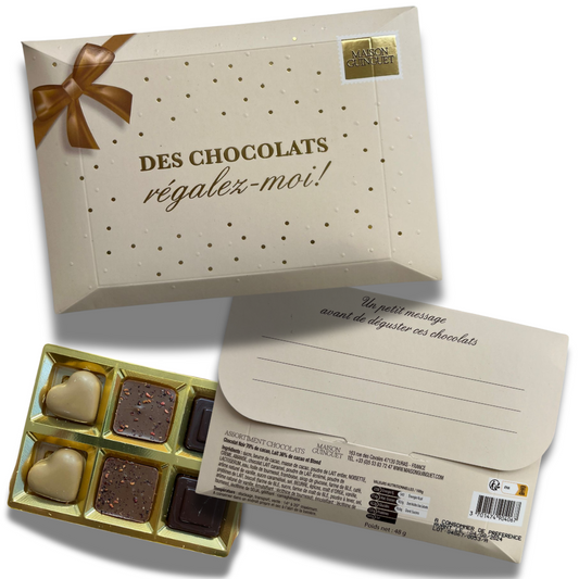 Enveloppe chocolatée cheque cadeaux