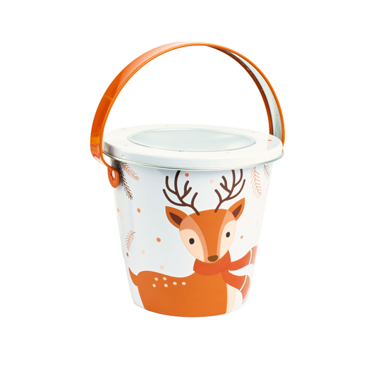 Seau décor Noël garni de Confiseries