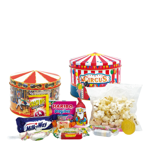 Boite Carrousel garnie de confiseries