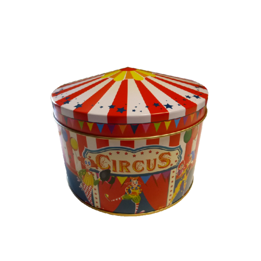 Boite Circus garnie de confiseries