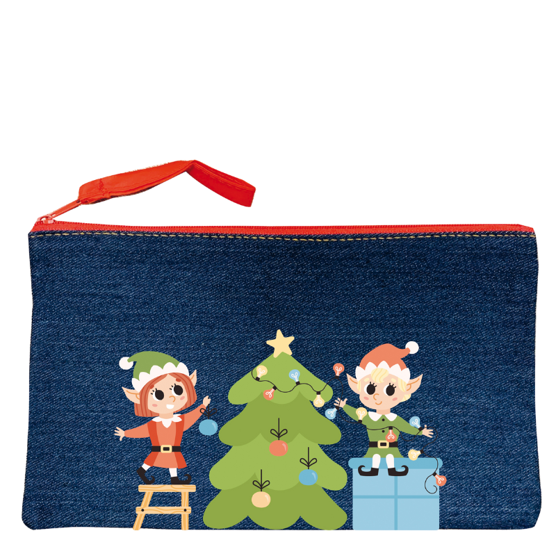 Trousse style Jean décor Noel Garnie de Confiseries