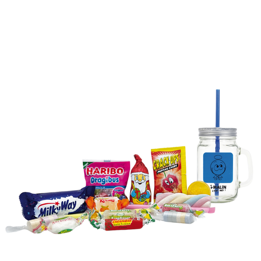 Mason Jar Happy garni de Confiseries