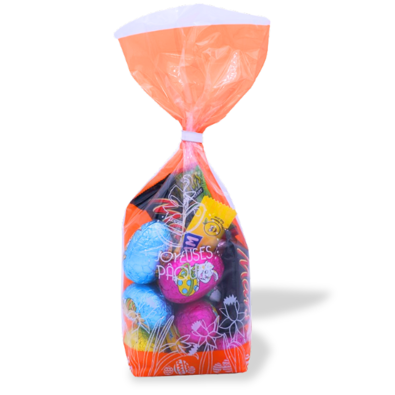 6 Sacs De Pâques Carotte En Velours - 12x20 Cm - Pour Bonbons Et Décoration - Tissu De Qualité