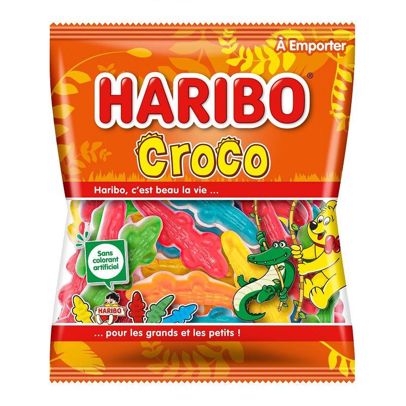 Croco Haribo 120gr x 30, bonbon crocodile Haribo