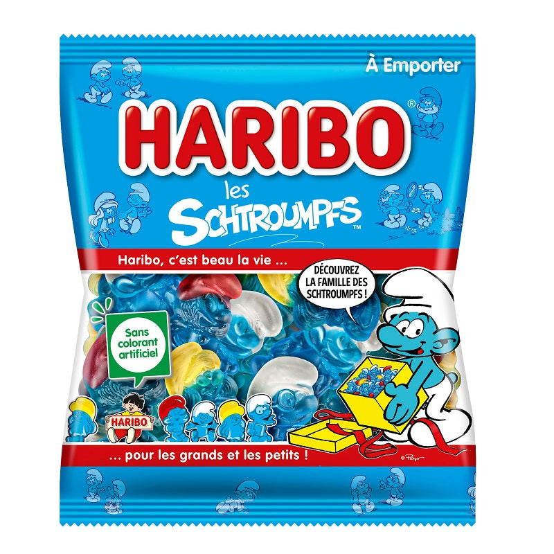 Les Schtroumpfs Haribo sachet 120g X30