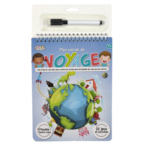 Cahier de jeux de voyage