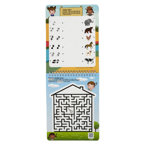 Cahier de jeux de voyage