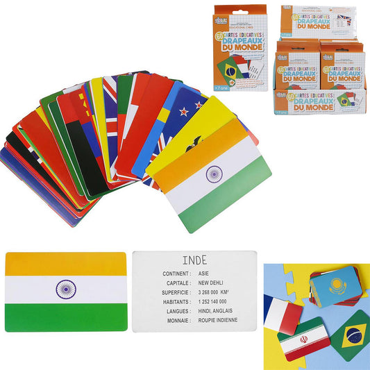 Cartes Educatives Pays Drapeaux