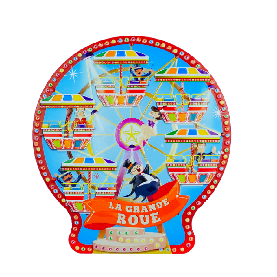 Grande Roue garnie de 18 confiseries