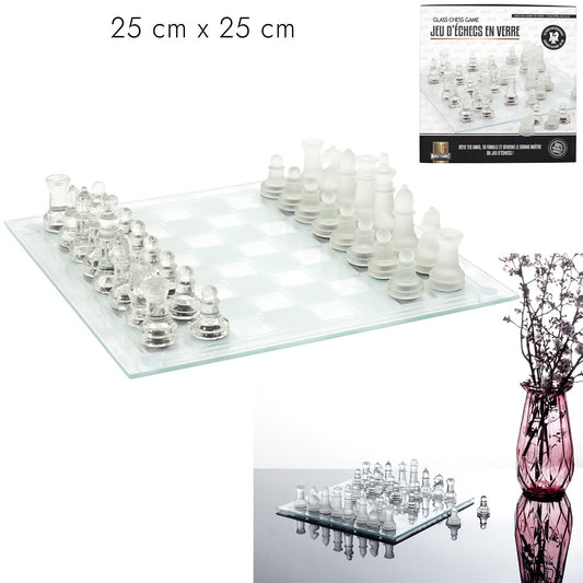 Jeu d'Echecs en verre