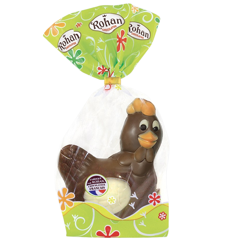 Moulage de Paques Poule Chocolat au Lait 200g Rohan