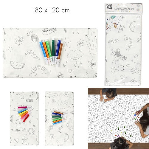 Nappe à colorier