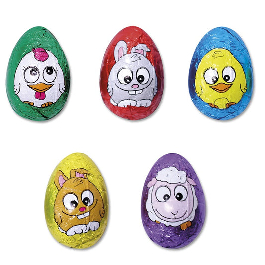 Carton de 150 Oeufs sous alu Chocolat au Lait 18g pour la chasse aux oeufs