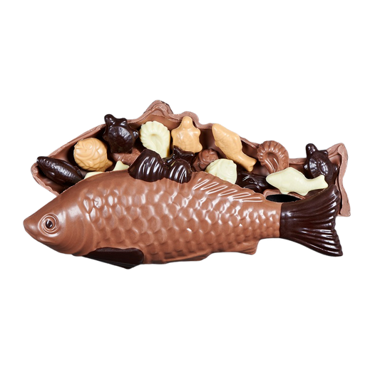 Poisson garni de friture de Paques