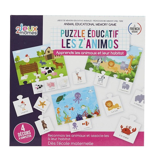 Puzzle Educatif les Z'Animaux