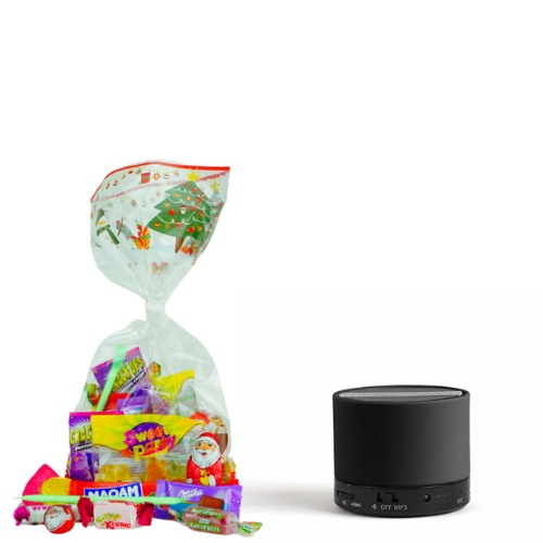 Sachet confiseries en promo avec Enceinte Bluetooth