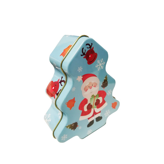 Boite metal sapin de Noel