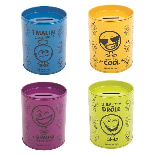 Tirelire pot à crayons Emoticones