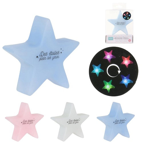 Veilleuse Etoile variation de couleurs