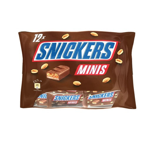 Barre de chocolat mini Snickers 227g