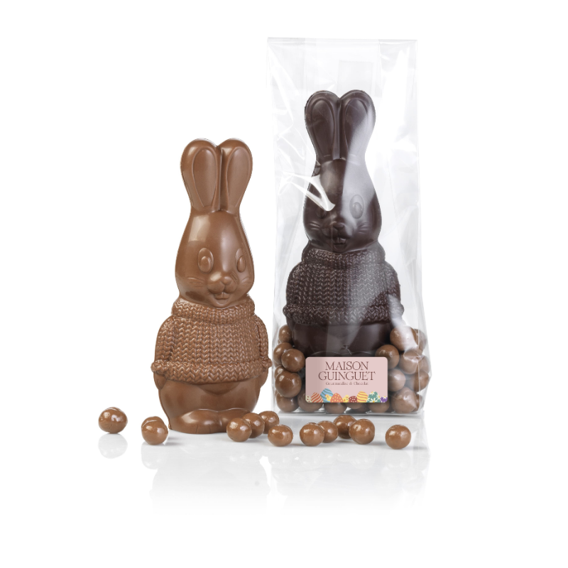 Lapin Tricot en Chocolat 100g