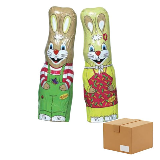 Lapin sous alu 60g Chocolat au Lait - Carton de 24 lapins chocolat Pâques