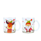 Mug décor noël garni confiseries