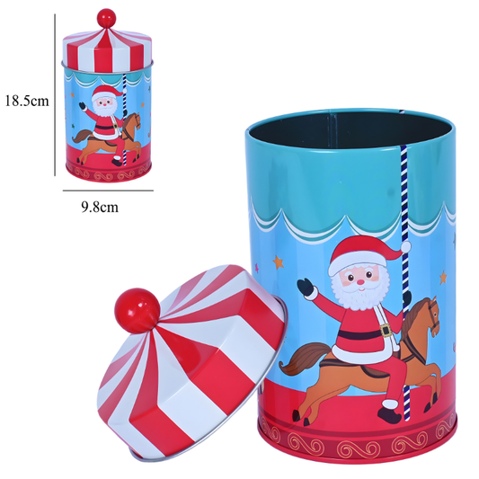Boite Métal Manège de Noël