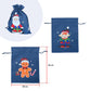 Pochon style Lin décor noël garni de Confiseries