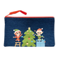 Trousse en Jeans décor Noël Assortis