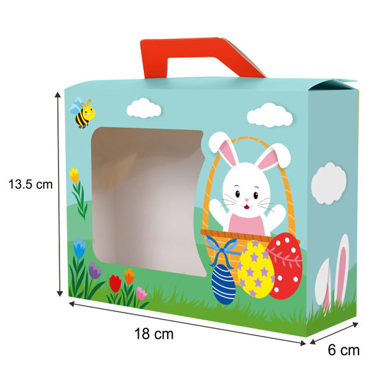 Valisette carton décor Pâques