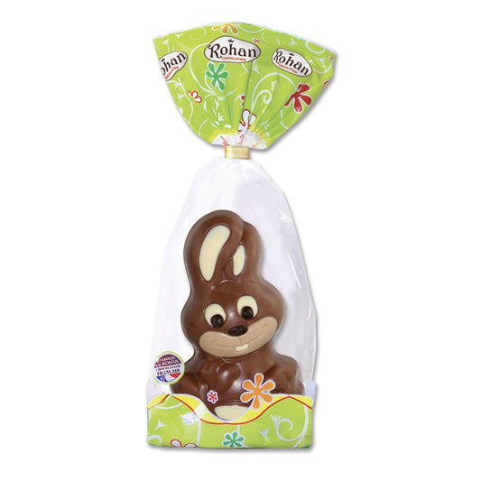 Sujet de Pâques : Lapin Assis en Chocolat au Lait (175g) – Chocolaterie Rohan