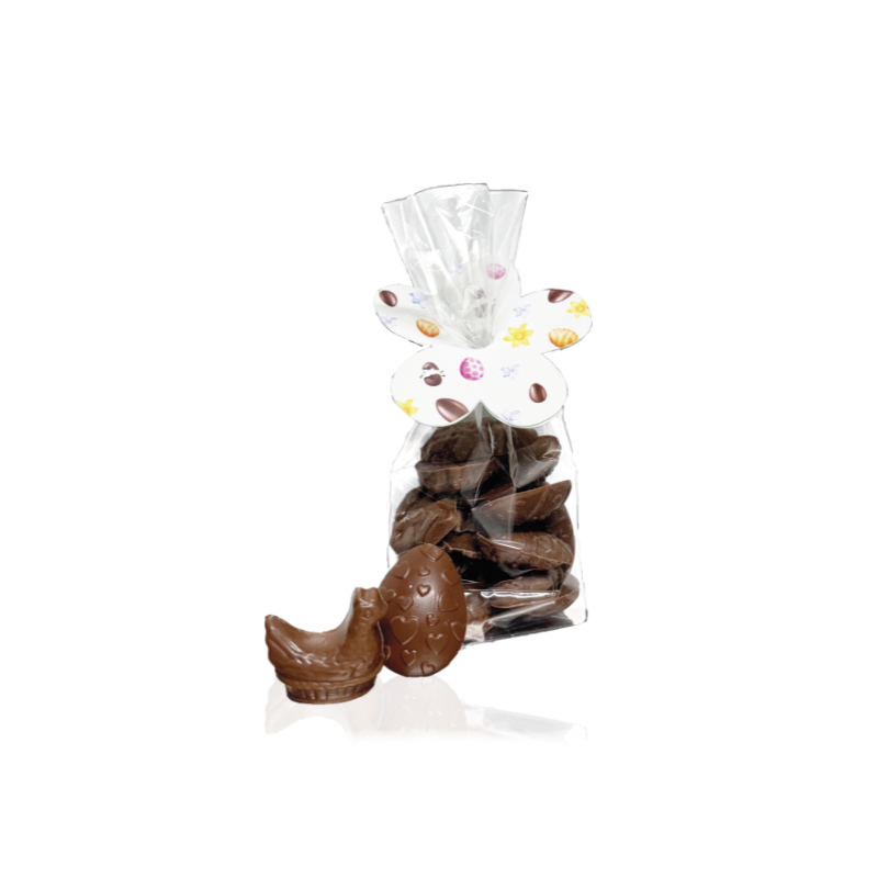 Figurines Pâques Chocolat Lait Praliné artisanal