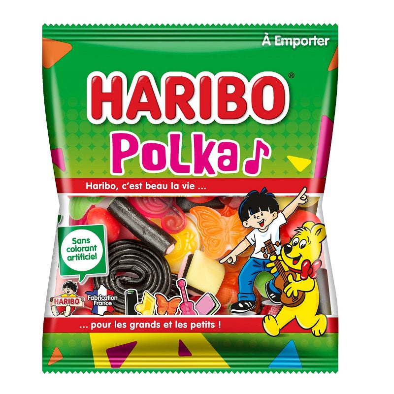 Polka mélange de bonbons Haribo 120g x30
